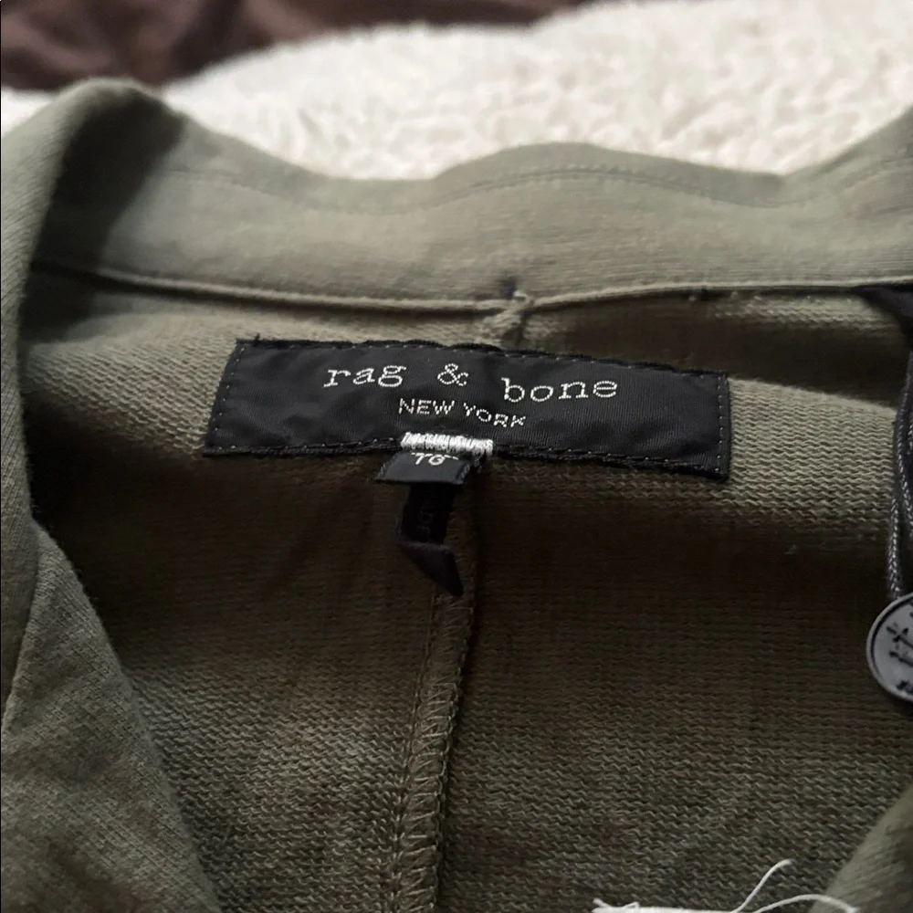 Rag & Bone Dark Olive Knit Avery Shirt - Picture 4 of 4